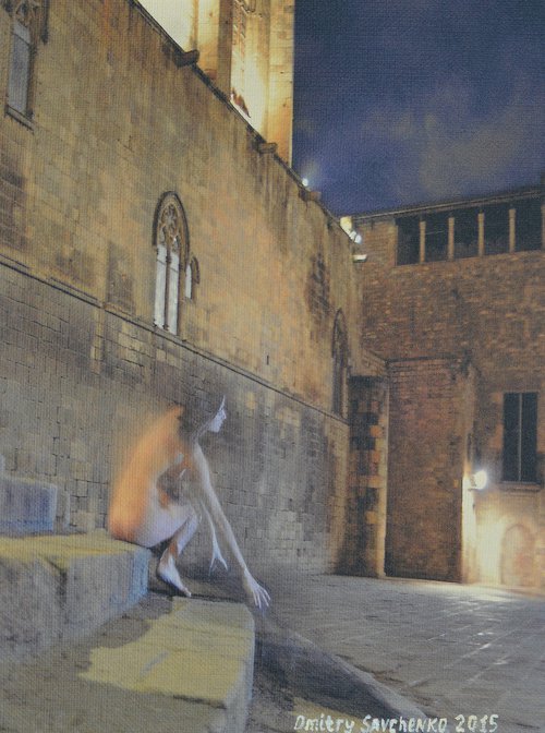 " Sunrise in Barcelona "  Limited Edition 1 / 100 by Dmitry Savchenko