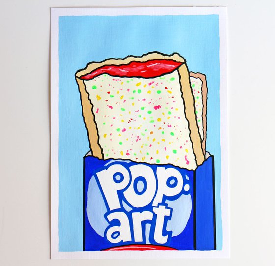 Pop (T)Art Painting On A4 Paper