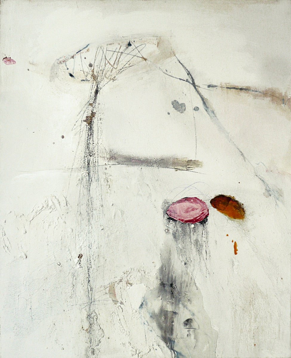 Expressive Abstract Painting By Jaroslaw Broitman, 31 X 39, Landscape 2. 2019, Original Artwork