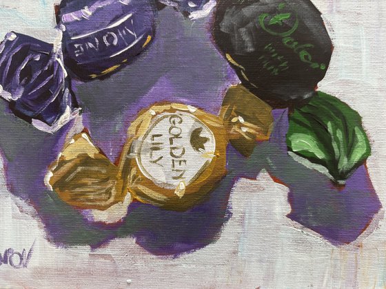 Wrapped Moments: Candy Still Life