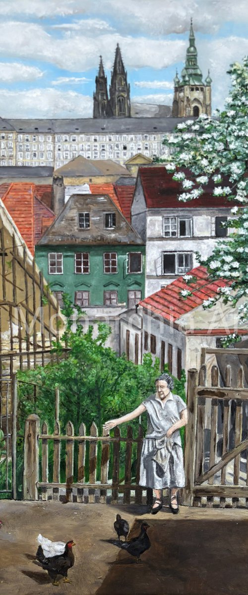 Little Courtyard below the Prague Castle by Jan Machac