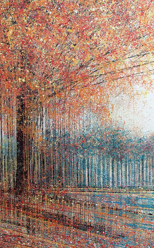 Autumn Trees At The Forest Edge by Marc Todd