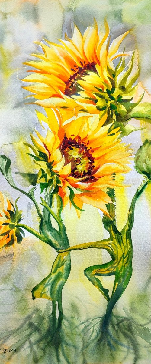 Sunflowers by Nadiia Dubei