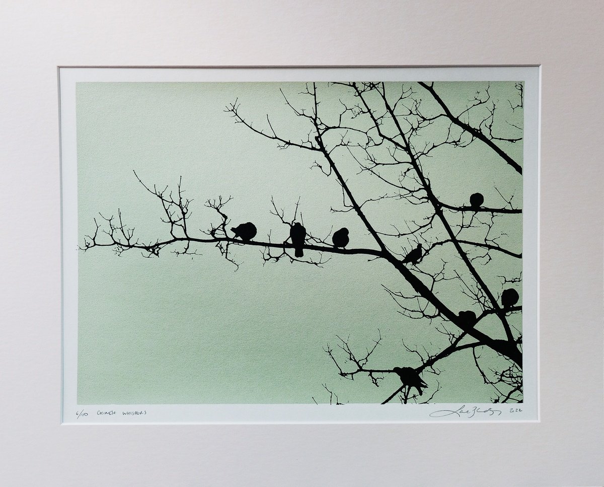 Animal Screenprint By Lene Bladbjerg, 20 X 16", Chinese Whispers, Original Artwork