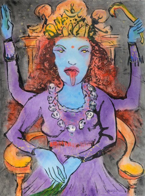 Kali, dressed and sitting by Marcel Garbi