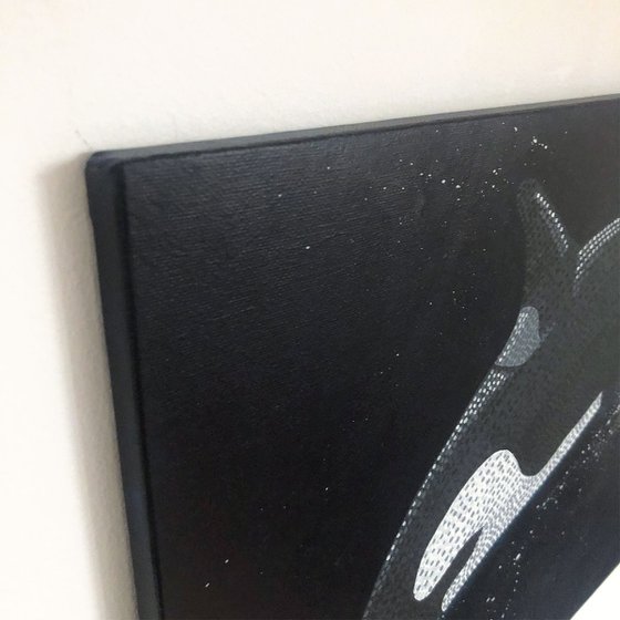 Orca - Orignal acrylic painting on canvas