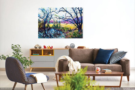 Meadow - 100x70cm canvas  - acrylic