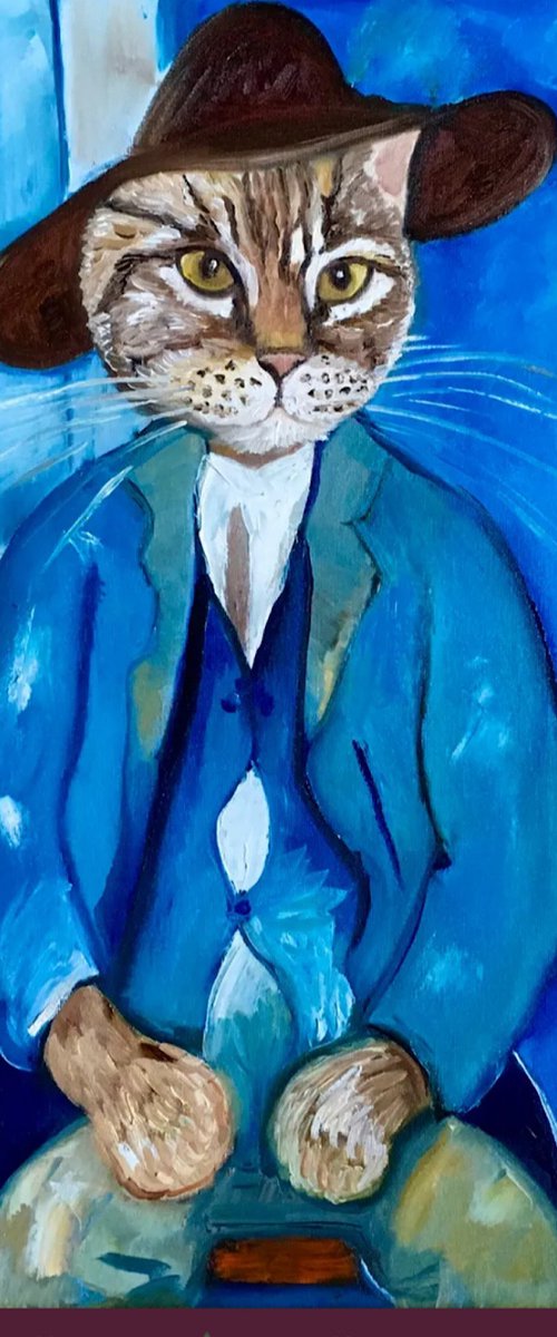 Troy The Cat  Little Peasant by Olga Koval