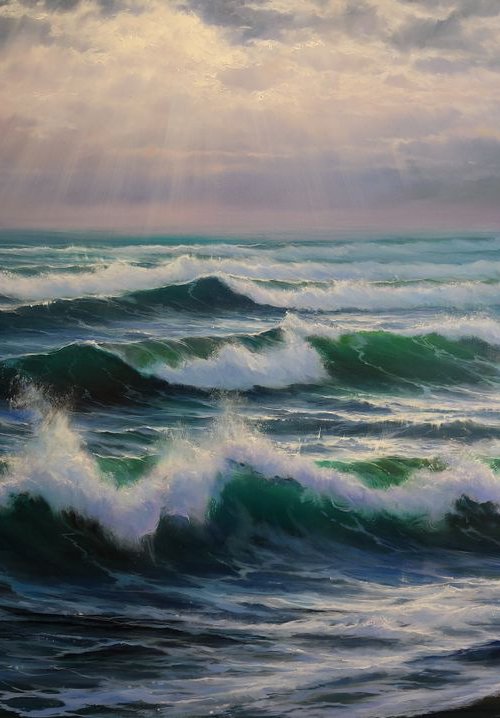 "Evening at sea" by Gennady Vylusk