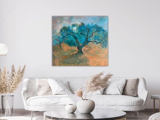 Landscape Painting - BLUE MEMORIES