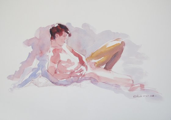 reclining male nude