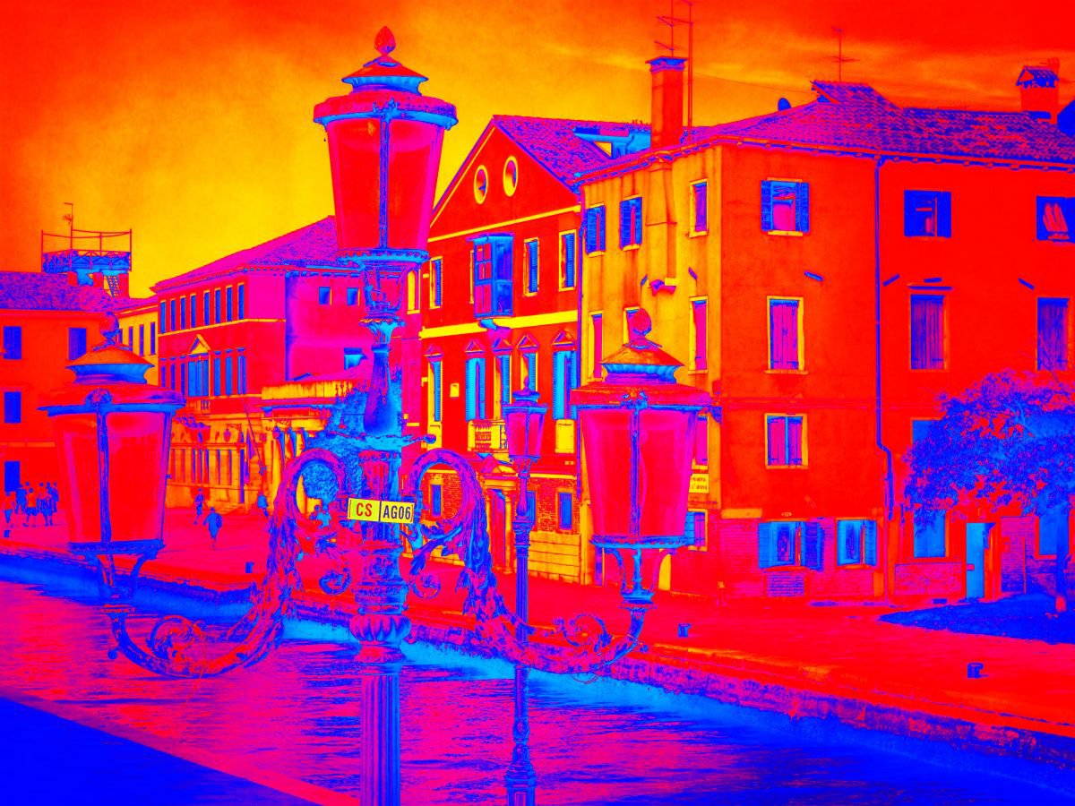 Venice in Italy - 60x80x4cm print on canvas 02502m2 READY to HANG by Kuebler