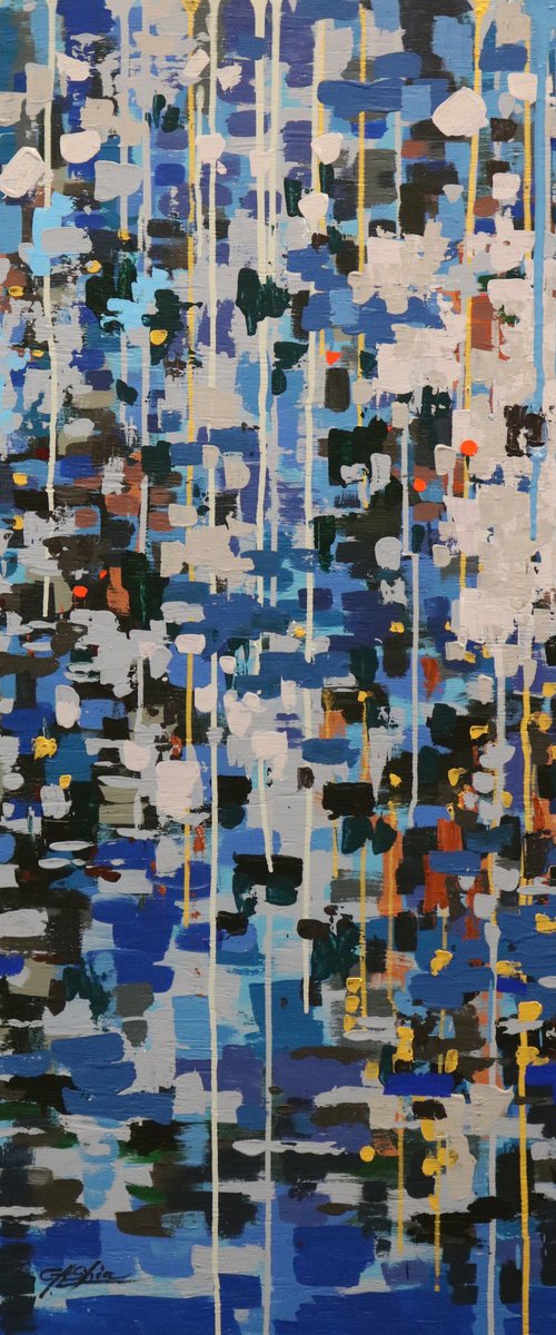 Blue Rain and Lexington Avenue by Chin H Shin