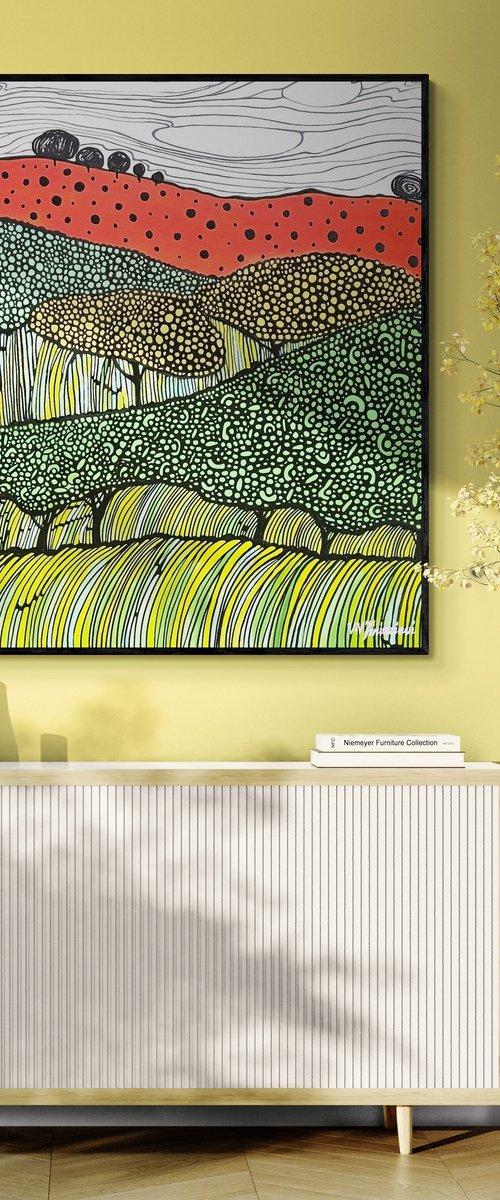 Psychedelic fields #1 by V+V Kniazievi