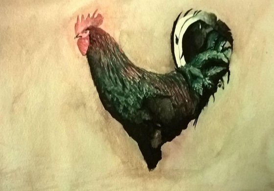 Watercolour Rooster