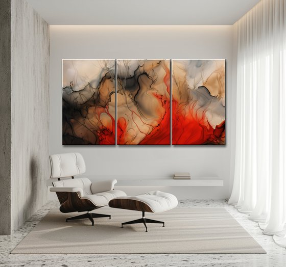 ABLAZE - Abstract Triptych