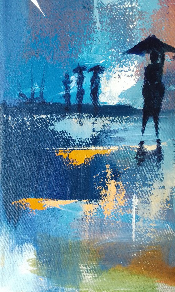 Midnight Rain Reflections