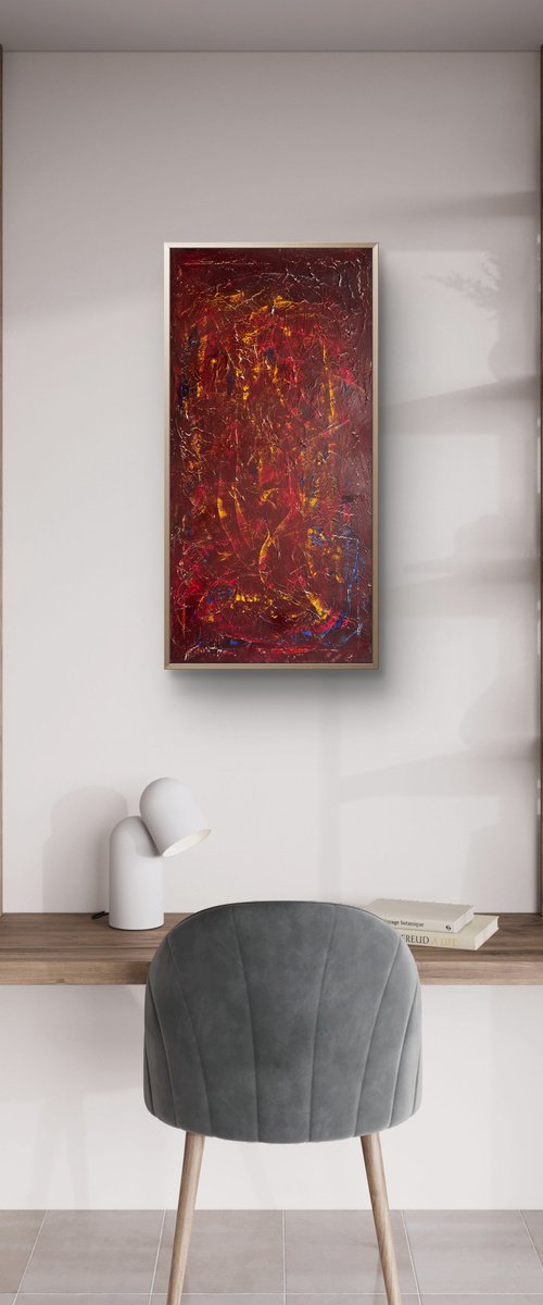 Ember State 50x100x2 cm by Exclusive Arts