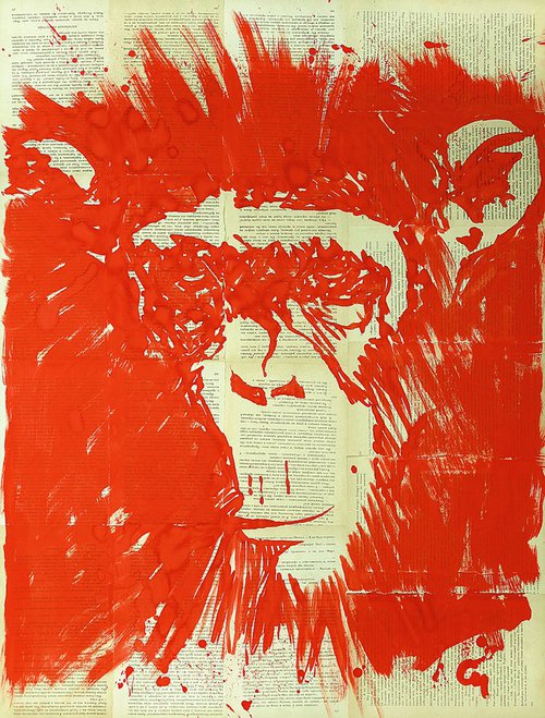 Red monkey. by Marat Cherny