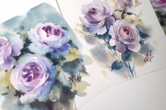Triptych / Novalis roses