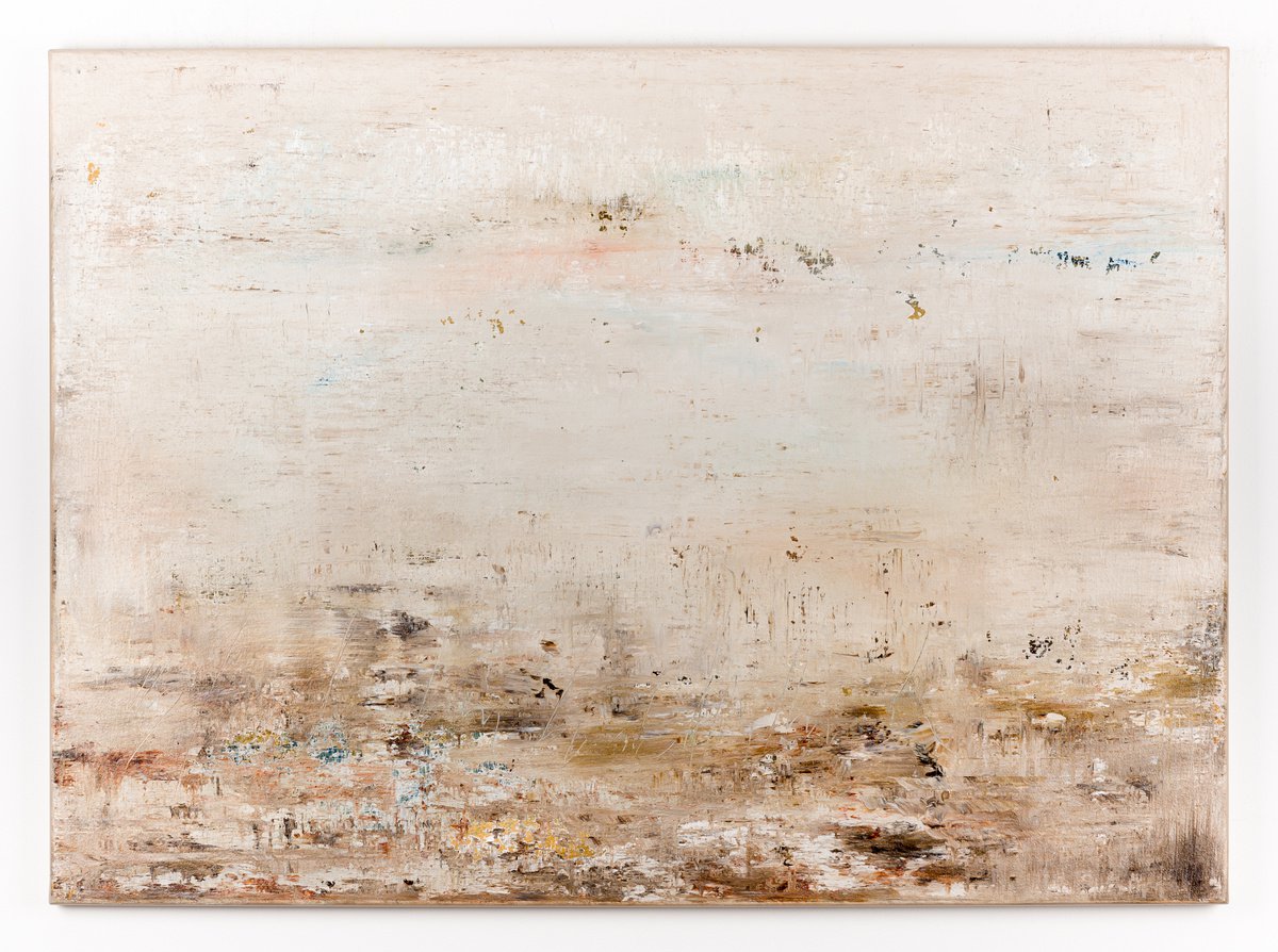 Abstract Acrylic Painting By Radek Smach, 43 X 31", At491, Original Artwork