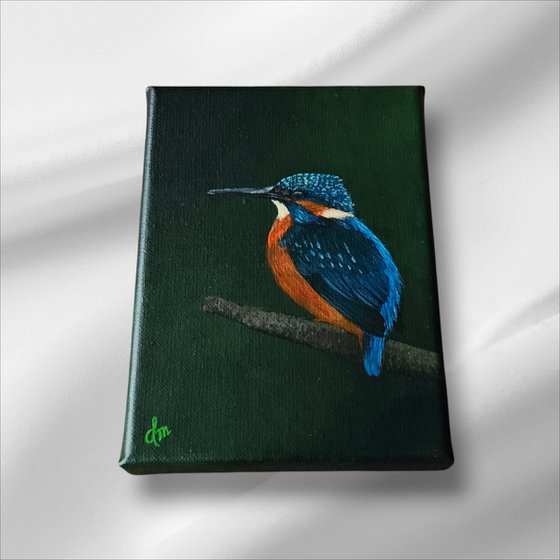 Painting 'Kingfisher's Perch'