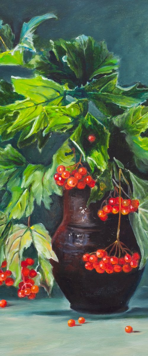 Red Viburnum by Liudmila Pisliakova