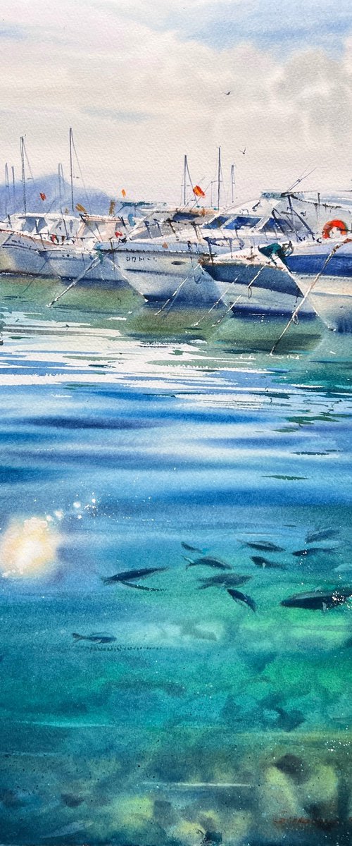 Azure Spanish Silence by Eugenia Gorbacheva
