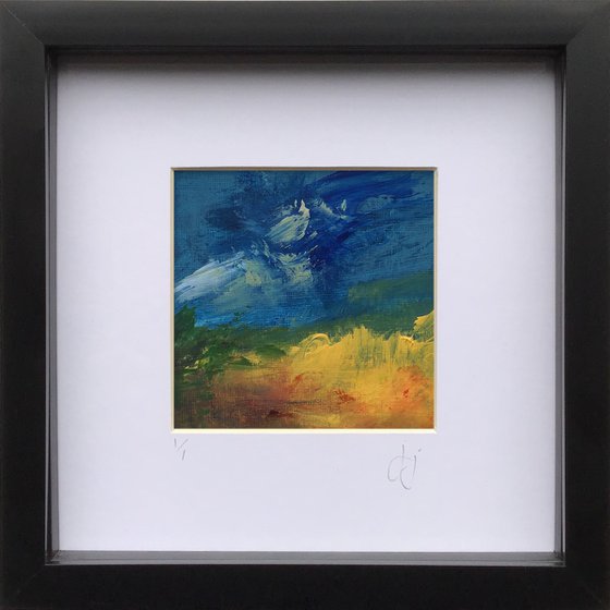 Edit 2.2 - Framed abstract landscape painting