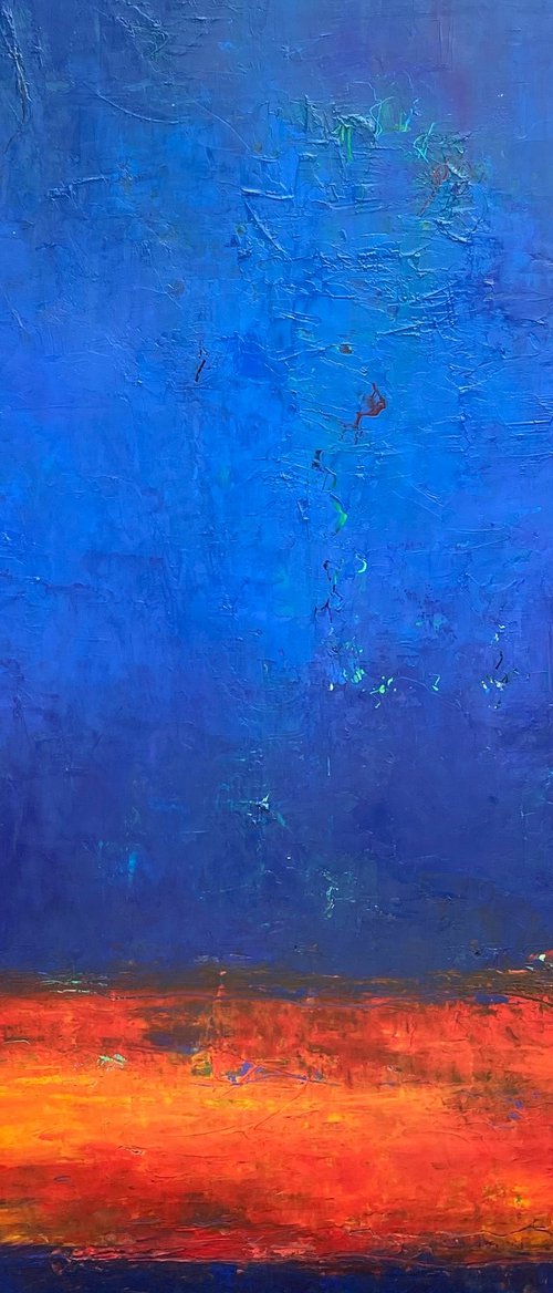 Quiet Sky, Warm Night - Large Oil Painting by Angela  Dierks