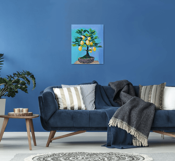 Lemon tree / 67 X 55 X 5 cm