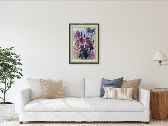 Fantasy with Flowers 339: paper 59x42cm