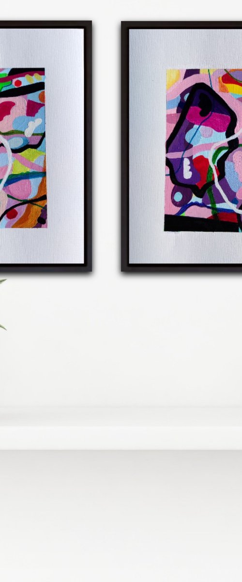SUMMERS SECRETS  (DIPTYCH COMMISSION) by Chrissy Guest