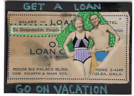 Get a loan Go On Vacation Original Artwork Painting