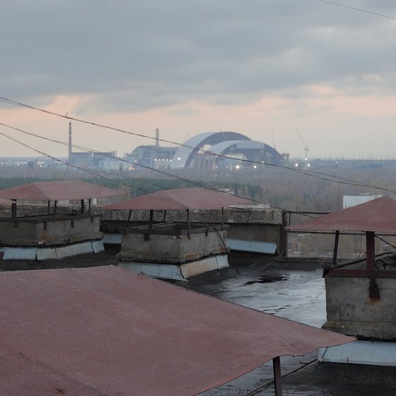 #65. Pripyat roof sunrise