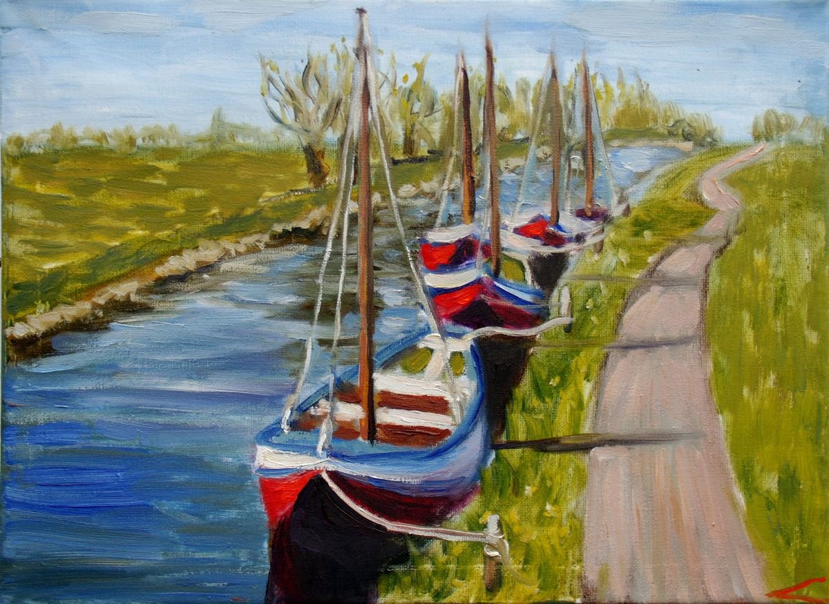 Spring boats by Elena Sokolova