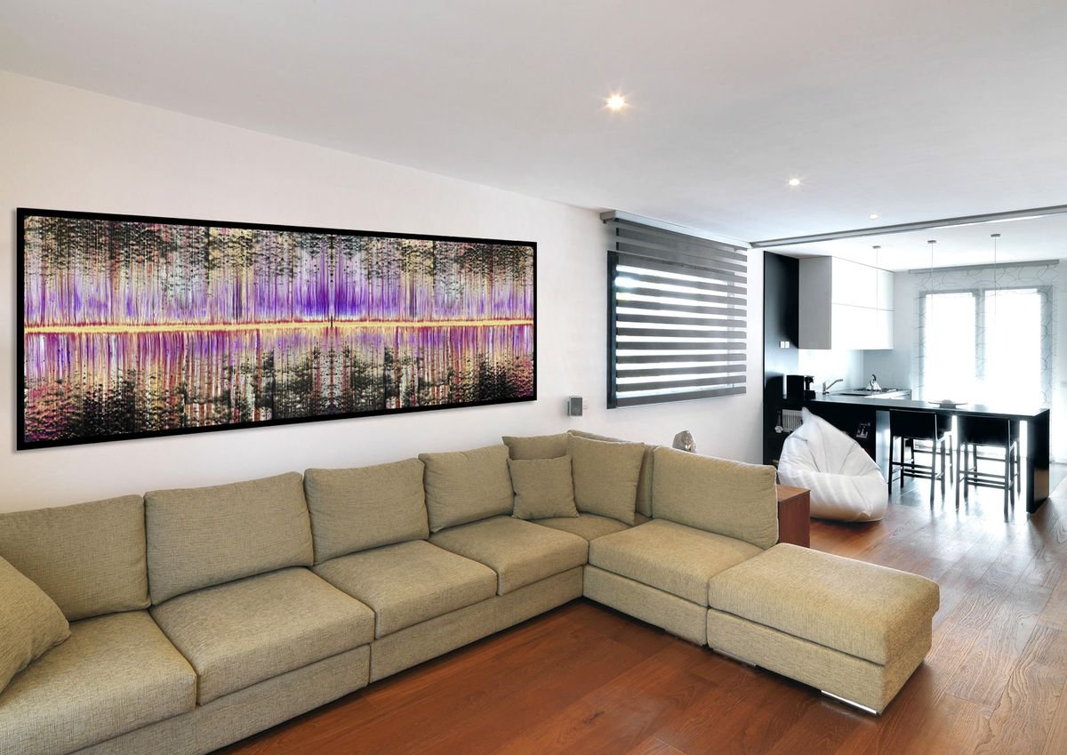 Abstract Giclee Print By Sumit Mehndiratta, 112 X 33", Corovid, Original Artwork