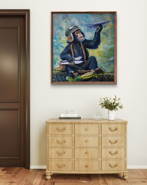 Portrait of little monkeys - Triptych