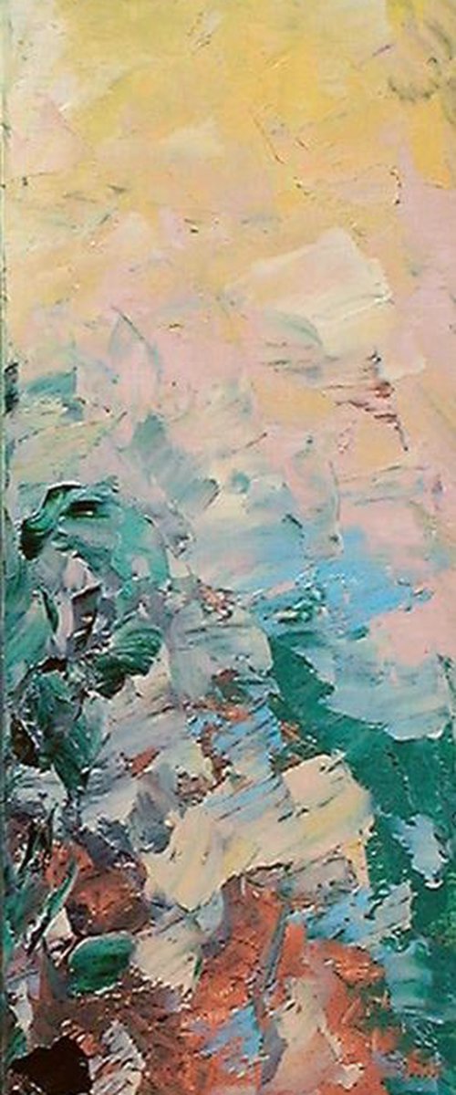 Warm Spring II (ref#:470-H) 15 x 63.7 cm by Saroja van der Stegen