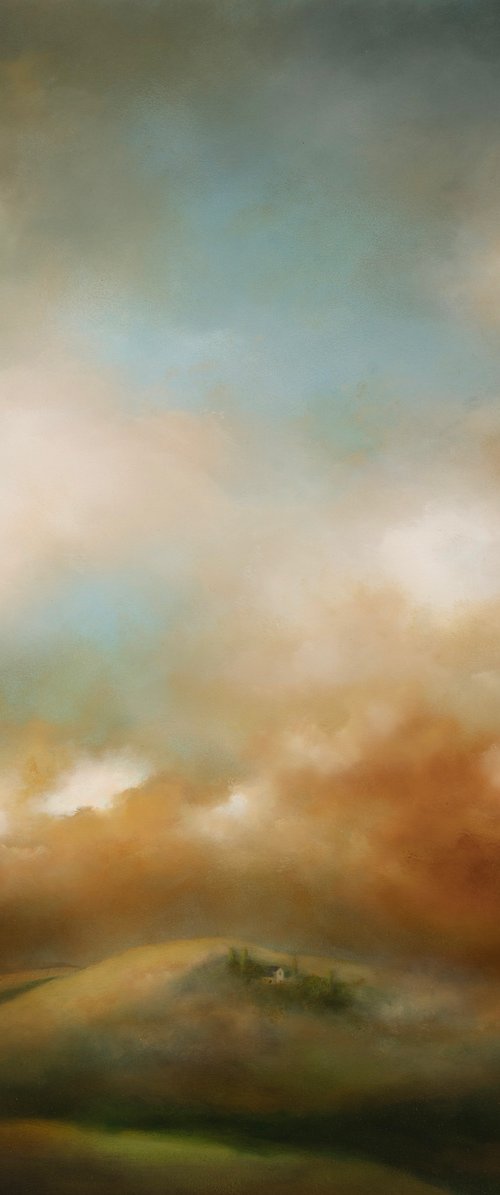 Tuscany Sunset Mist, Italy by Rolf Marriott