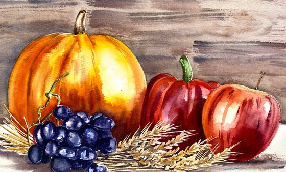 Autumn Harvest Still Life