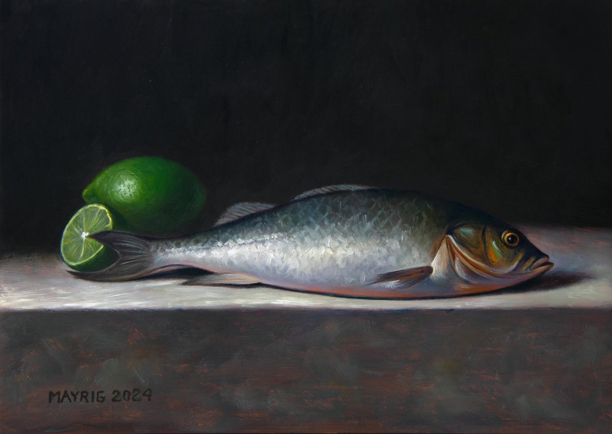 Photorealistic Still Life Oil Painting By Mayrig Simonjan, 13 X 9", Silver Skin, Original Artwork