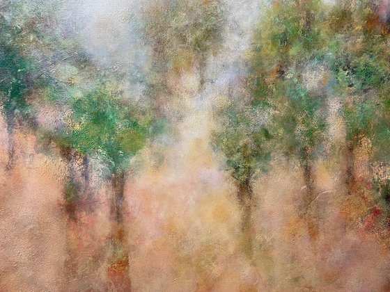 Forest of golden rays