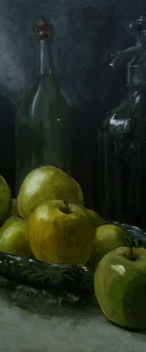 still life with appels by Sebastian Beianu