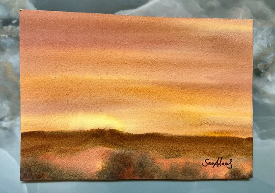 Upwey ridge sunset, Dorset