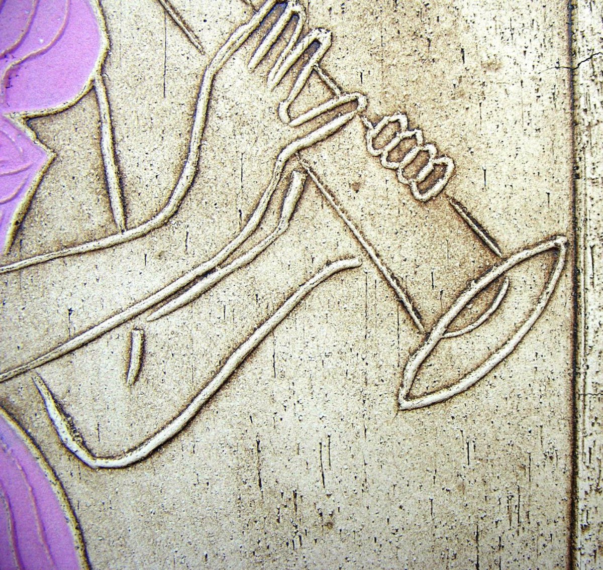 Euterpe  -  Muse of Music - (Framed Ceramic Panel)
