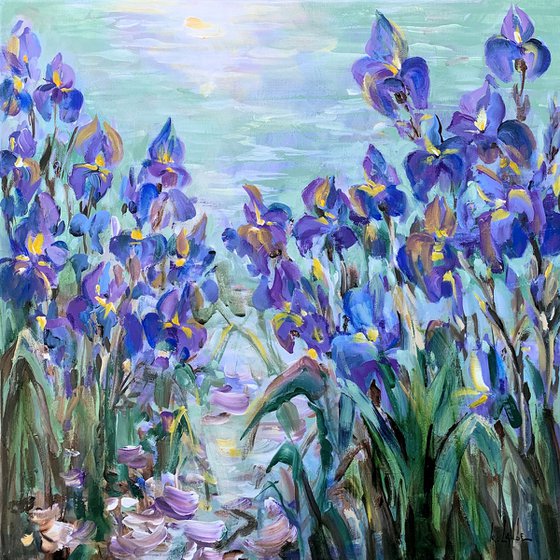 Blue irises III