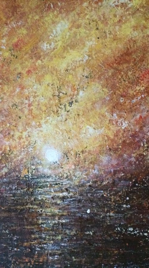 Red sunset by Clare Hoath