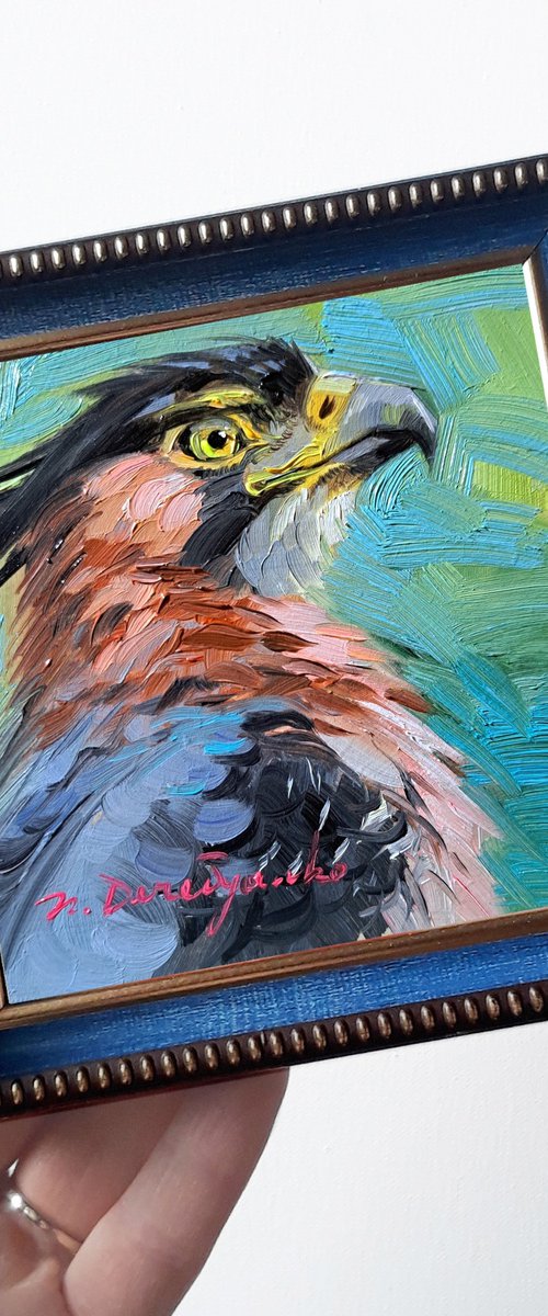 Eagle bird painting by Nataly Derevyanko