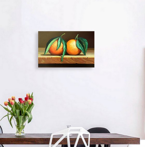 Two clementines